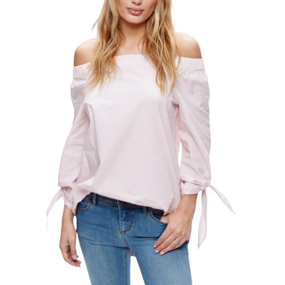 Free People Blouse Womens SZ S/P Black Show Me Some Shoulder Slit Sleeve Modern - Picture 2 of 14